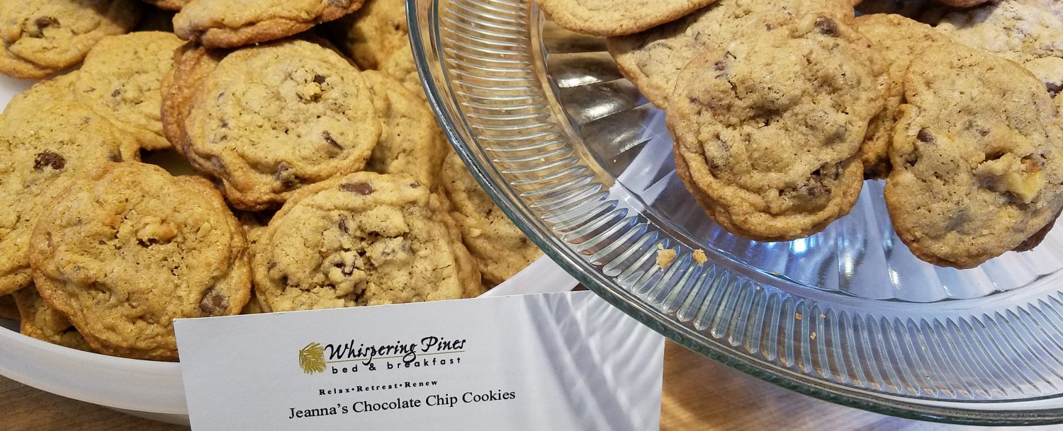 chocolate Chip Cookies at Whispering Pines Bed and Breakfast