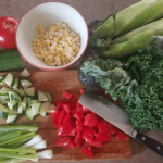 Kale Corn Salad ingredients